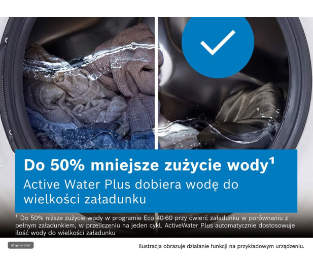Pralka Bosch Serie 6 WUU28T10PL 9kg 1400obr ActiveWater Plus SpeedPerfect AntiStain Technologia BiTermiczna - 1354936 - zdjęcie 3